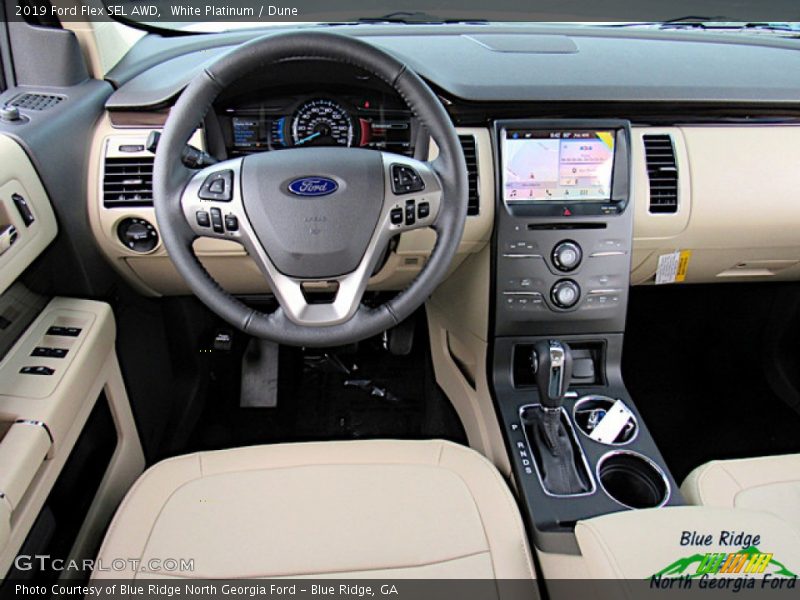 White Platinum / Dune 2019 Ford Flex SEL AWD