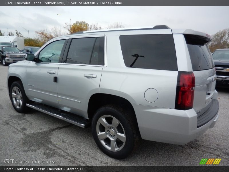 Silver Ice Metallic / Cocoa/­Dune 2020 Chevrolet Tahoe Premier 4WD