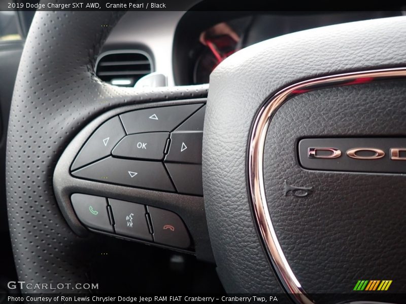 Granite Pearl / Black 2019 Dodge Charger SXT AWD