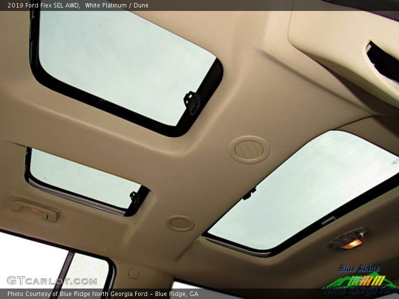 White Platinum / Dune 2019 Ford Flex SEL AWD