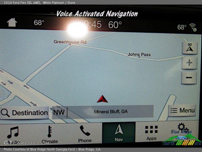 White Platinum / Dune 2019 Ford Flex SEL AWD
