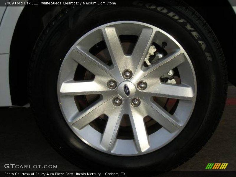 White Suede Clearcoat / Medium Light Stone 2009 Ford Flex SEL