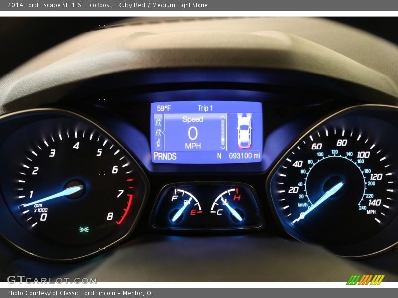 Ruby Red / Medium Light Stone 2014 Ford Escape SE 1.6L EcoBoost