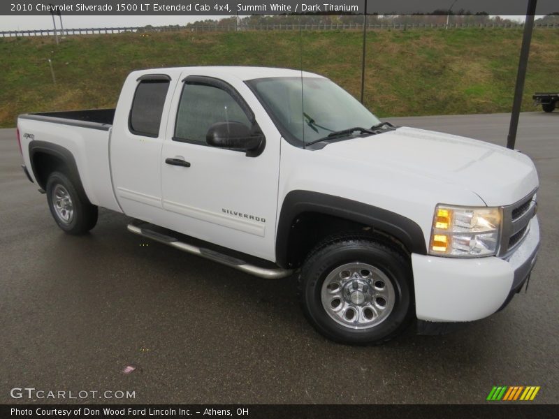 Summit White / Dark Titanium 2010 Chevrolet Silverado 1500 LT Extended Cab 4x4