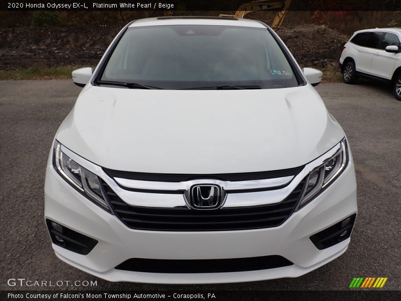 Platinum White Pearl / Beige 2020 Honda Odyssey EX-L