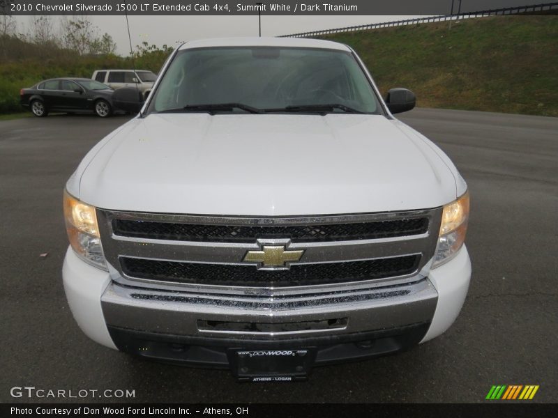 Summit White / Dark Titanium 2010 Chevrolet Silverado 1500 LT Extended Cab 4x4