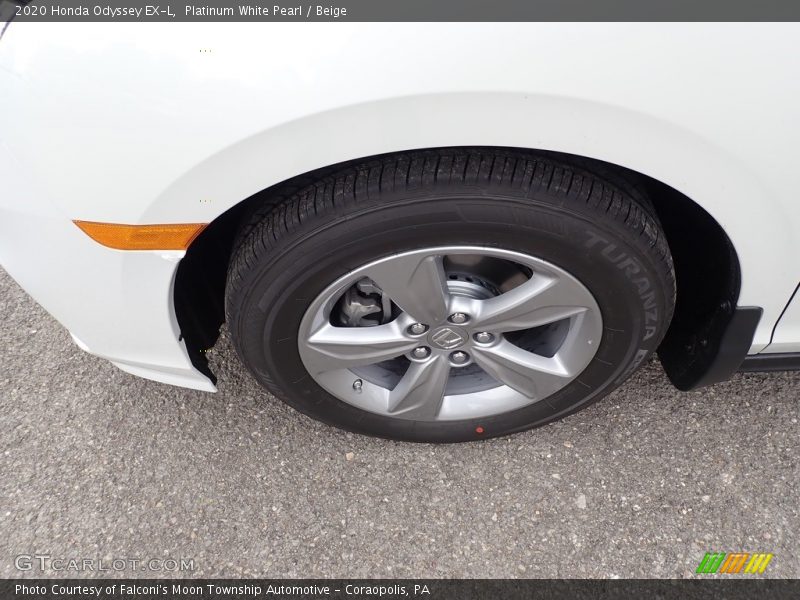 Platinum White Pearl / Beige 2020 Honda Odyssey EX-L