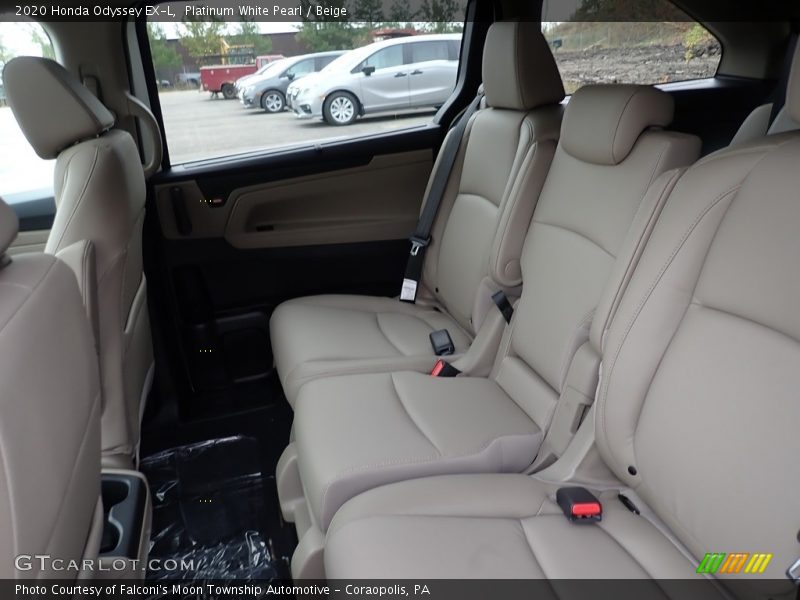 Platinum White Pearl / Beige 2020 Honda Odyssey EX-L