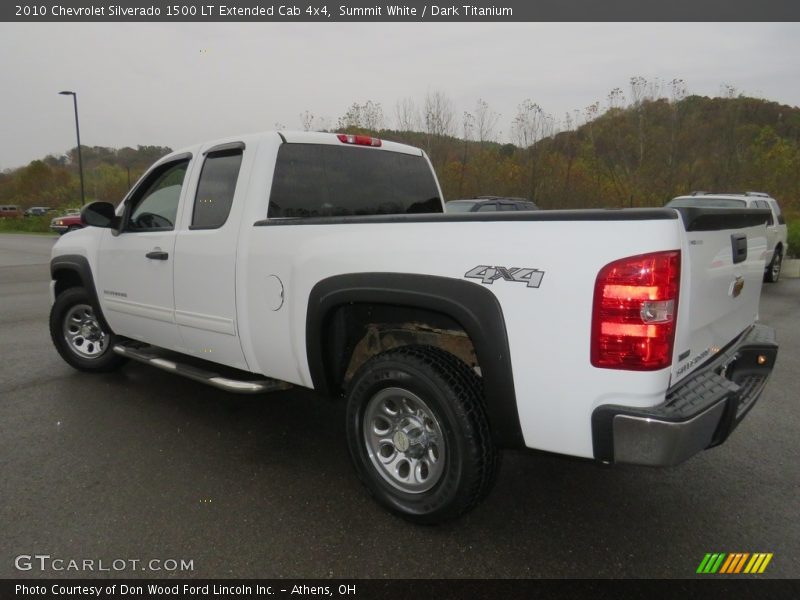 Summit White / Dark Titanium 2010 Chevrolet Silverado 1500 LT Extended Cab 4x4