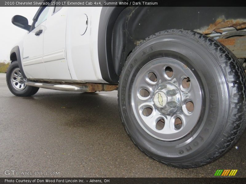 Summit White / Dark Titanium 2010 Chevrolet Silverado 1500 LT Extended Cab 4x4