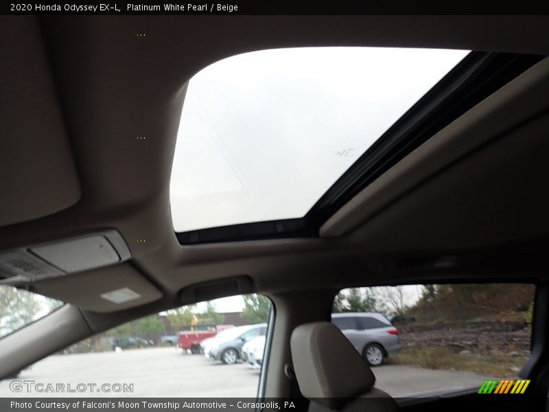 Platinum White Pearl / Beige 2020 Honda Odyssey EX-L