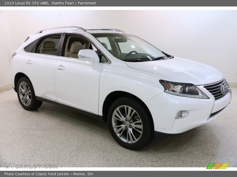 Starfire Pearl / Parchment 2014 Lexus RX 350 AWD