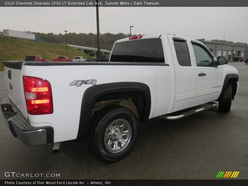 Summit White / Dark Titanium 2010 Chevrolet Silverado 1500 LT Extended Cab 4x4