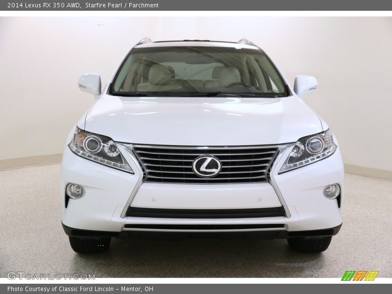 Starfire Pearl / Parchment 2014 Lexus RX 350 AWD