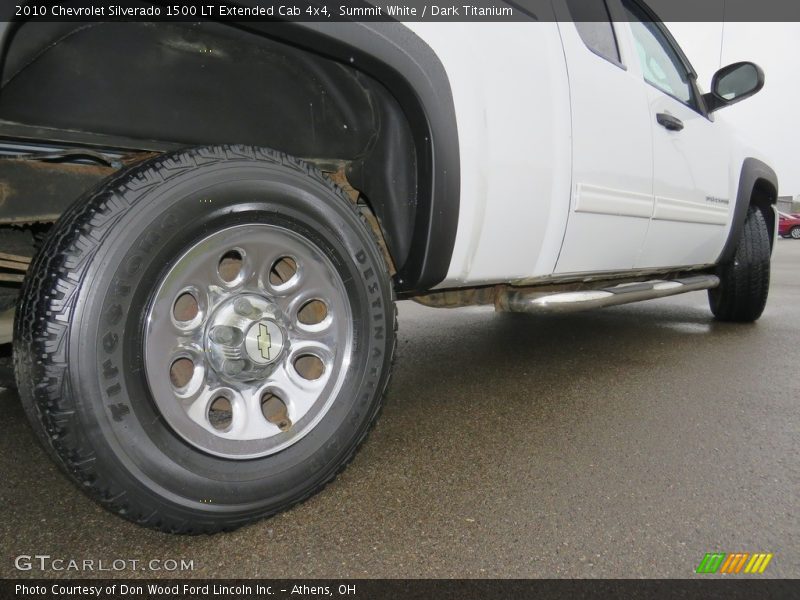 Summit White / Dark Titanium 2010 Chevrolet Silverado 1500 LT Extended Cab 4x4