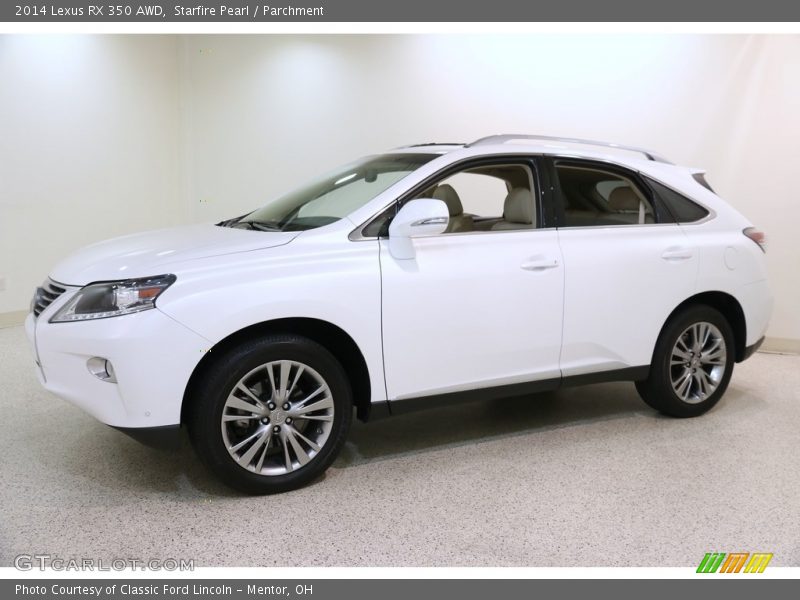 Starfire Pearl / Parchment 2014 Lexus RX 350 AWD