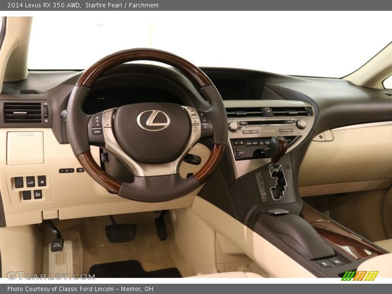 Starfire Pearl / Parchment 2014 Lexus RX 350 AWD