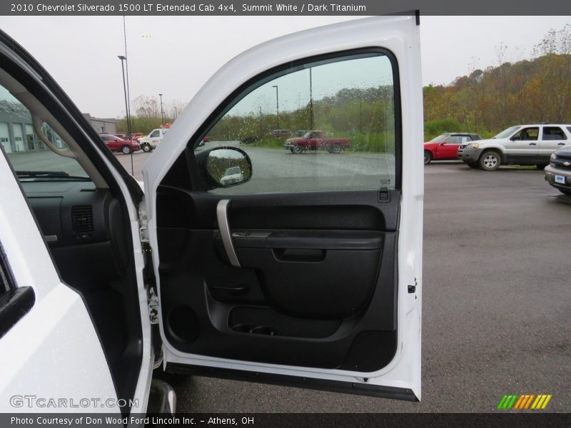 Summit White / Dark Titanium 2010 Chevrolet Silverado 1500 LT Extended Cab 4x4