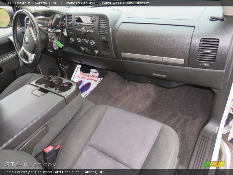 Summit White / Dark Titanium 2010 Chevrolet Silverado 1500 LT Extended Cab 4x4