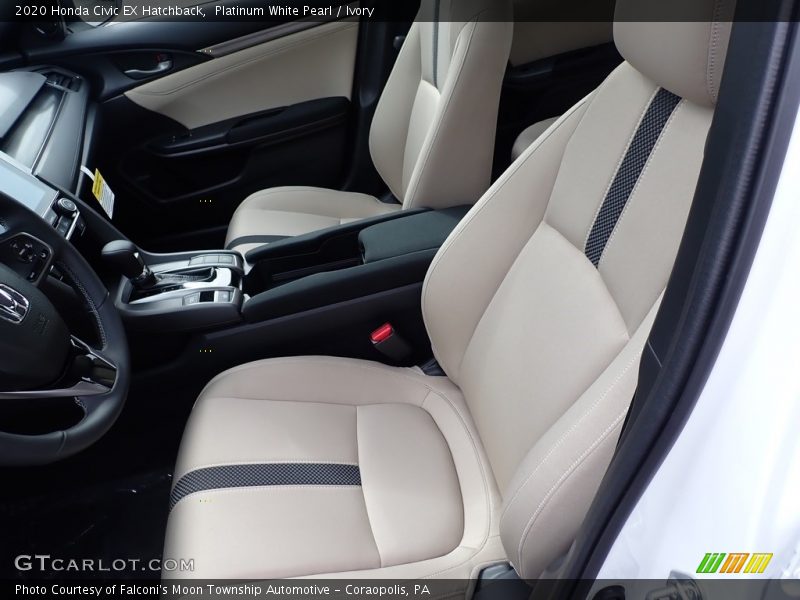 Front Seat of 2020 Civic EX Hatchback