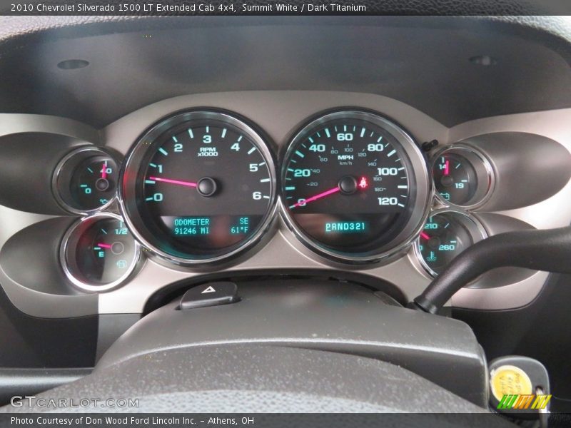 Summit White / Dark Titanium 2010 Chevrolet Silverado 1500 LT Extended Cab 4x4