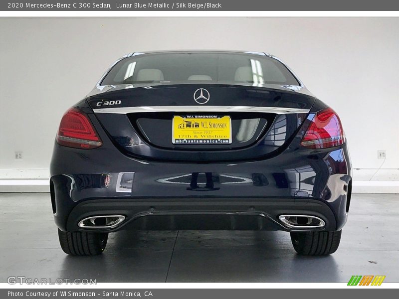 Lunar Blue Metallic / Silk Beige/Black 2020 Mercedes-Benz C 300 Sedan