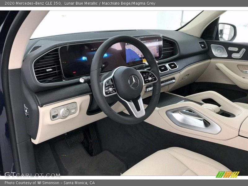 Lunar Blue Metallic / Macchiato Beige/Magma Grey 2020 Mercedes-Benz GLE 350