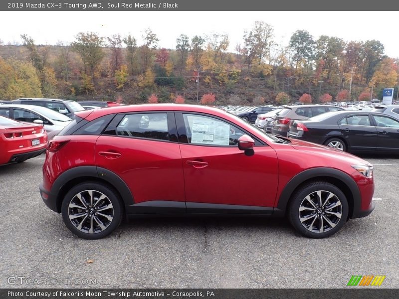 Soul Red Metallic / Black 2019 Mazda CX-3 Touring AWD