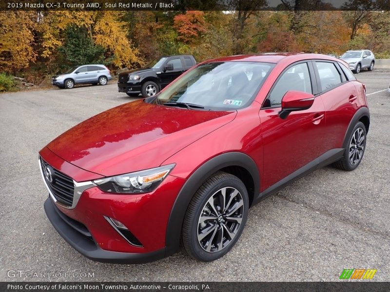 Soul Red Metallic / Black 2019 Mazda CX-3 Touring AWD