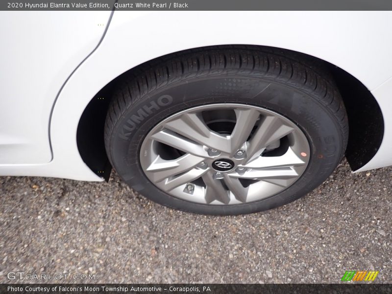 Quartz White Pearl / Black 2020 Hyundai Elantra Value Edition