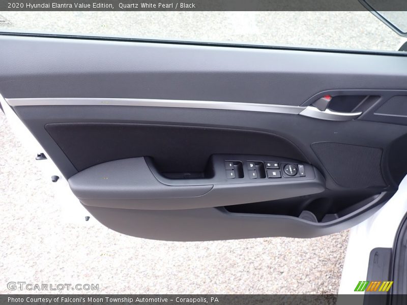 Quartz White Pearl / Black 2020 Hyundai Elantra Value Edition