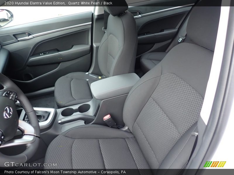 Quartz White Pearl / Black 2020 Hyundai Elantra Value Edition