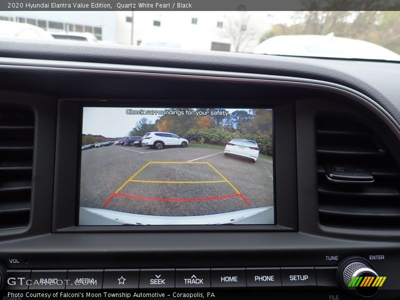 Quartz White Pearl / Black 2020 Hyundai Elantra Value Edition