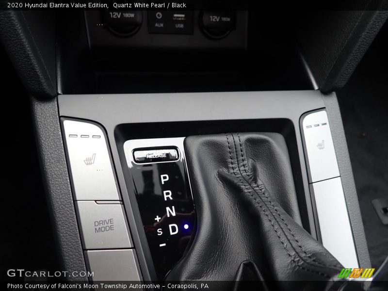 Quartz White Pearl / Black 2020 Hyundai Elantra Value Edition