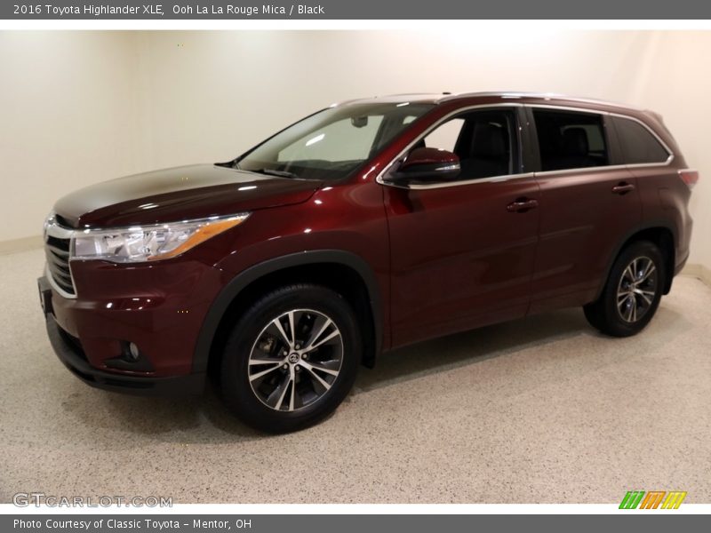 Ooh La La Rouge Mica / Black 2016 Toyota Highlander XLE
