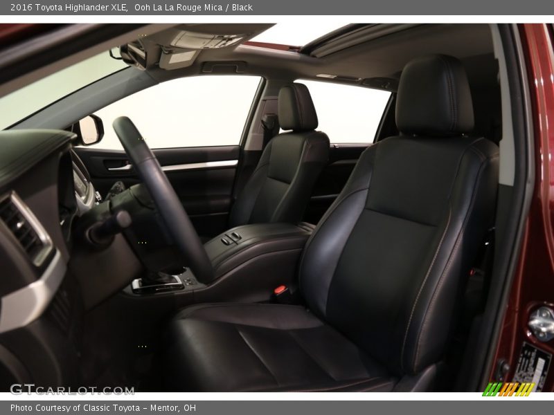 Ooh La La Rouge Mica / Black 2016 Toyota Highlander XLE