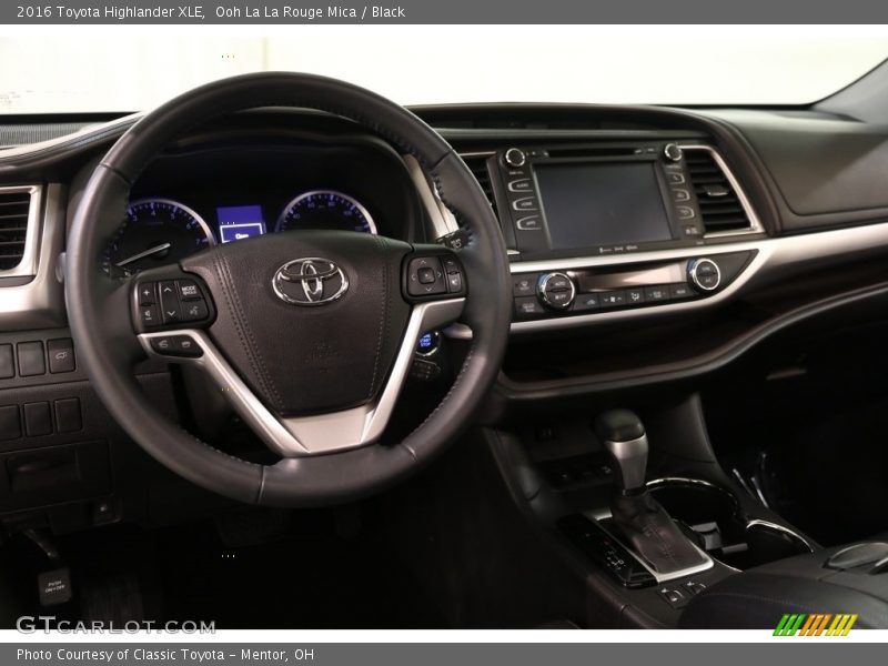 Ooh La La Rouge Mica / Black 2016 Toyota Highlander XLE