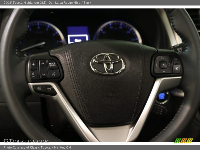 Ooh La La Rouge Mica / Black 2016 Toyota Highlander XLE