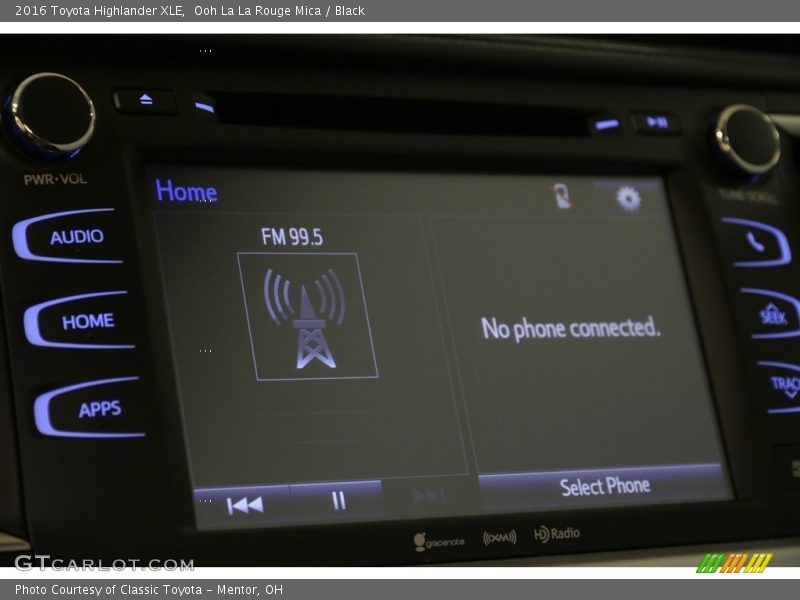 Ooh La La Rouge Mica / Black 2016 Toyota Highlander XLE