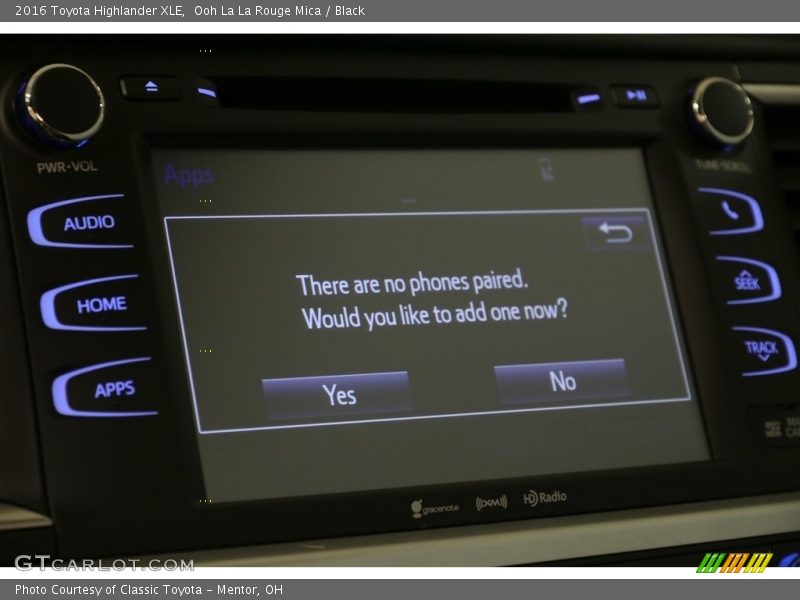 Ooh La La Rouge Mica / Black 2016 Toyota Highlander XLE