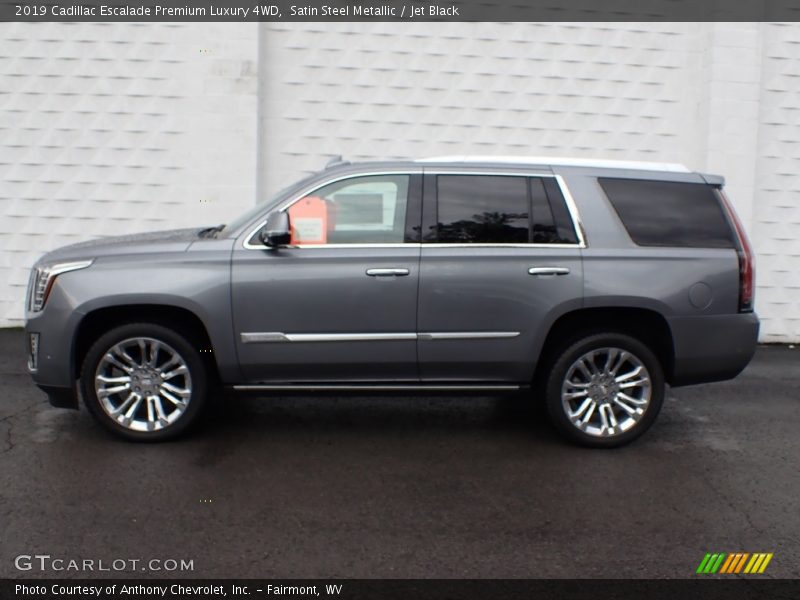 Satin Steel Metallic / Jet Black 2019 Cadillac Escalade Premium Luxury 4WD