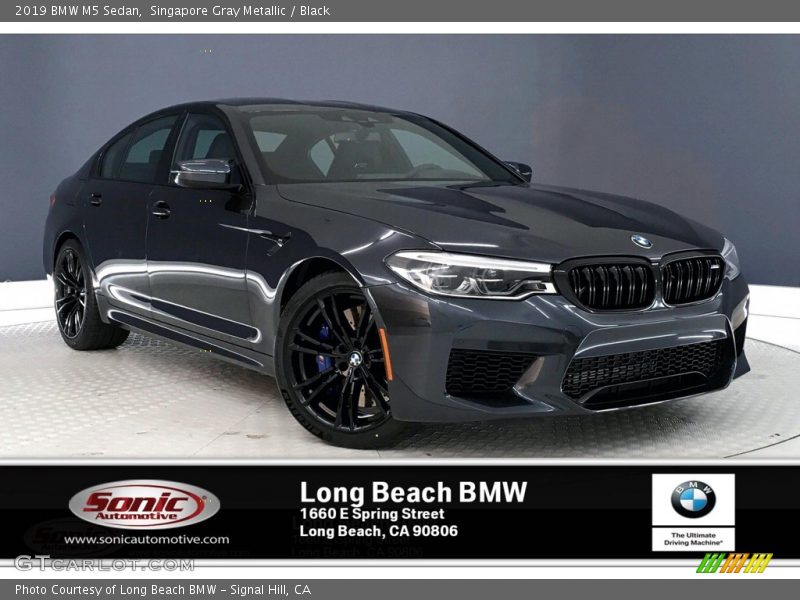 Singapore Gray Metallic / Black 2019 BMW M5 Sedan