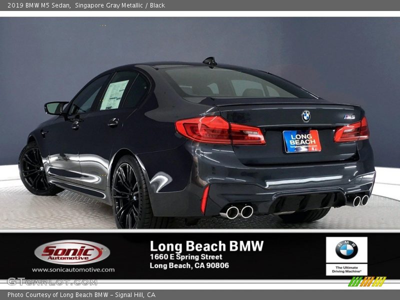 Singapore Gray Metallic / Black 2019 BMW M5 Sedan