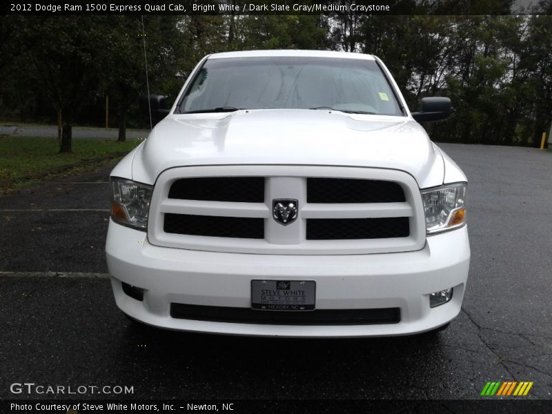 Bright White / Dark Slate Gray/Medium Graystone 2012 Dodge Ram 1500 Express Quad Cab