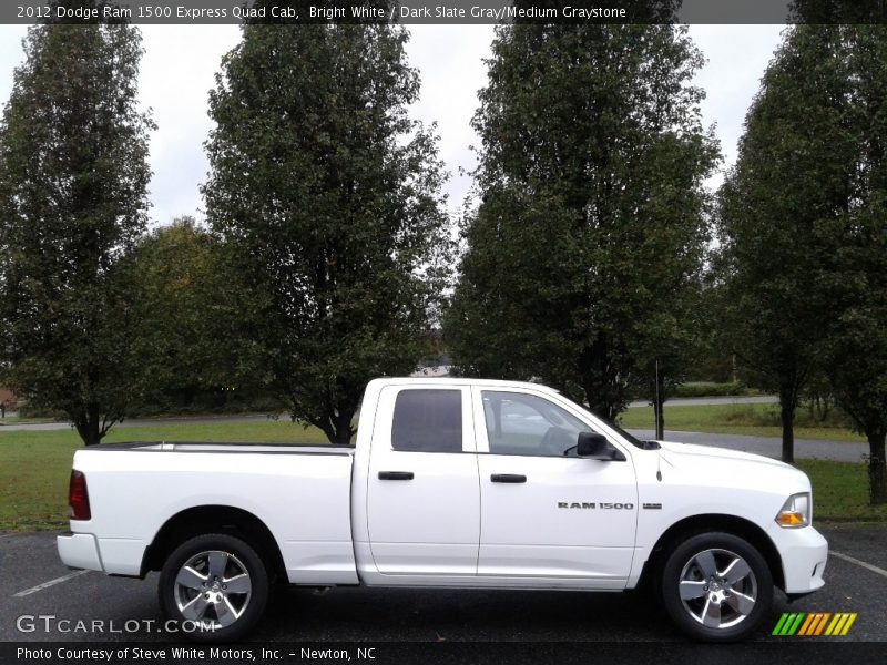 Bright White / Dark Slate Gray/Medium Graystone 2012 Dodge Ram 1500 Express Quad Cab