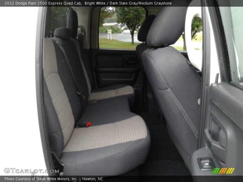 Bright White / Dark Slate Gray/Medium Graystone 2012 Dodge Ram 1500 Express Quad Cab