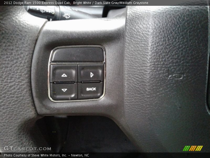 Bright White / Dark Slate Gray/Medium Graystone 2012 Dodge Ram 1500 Express Quad Cab