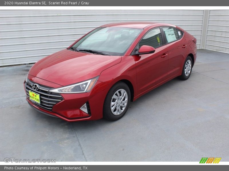 Scarlet Red Pearl / Gray 2020 Hyundai Elantra SE