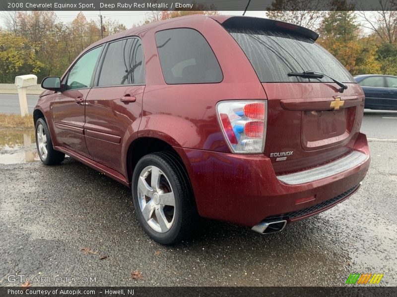 Deep Ruby Red Metallic / Ebony 2008 Chevrolet Equinox Sport