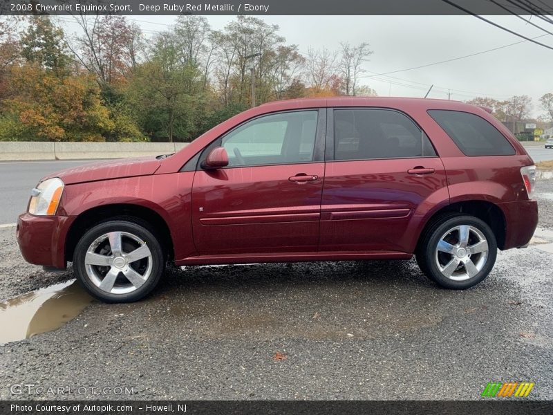 Deep Ruby Red Metallic / Ebony 2008 Chevrolet Equinox Sport